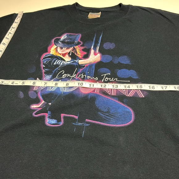 Madonna Confessions Black Short Sleeve 2006 Concert Tour Tee, Sz L🪩🎤 - Picture 6 of 11
